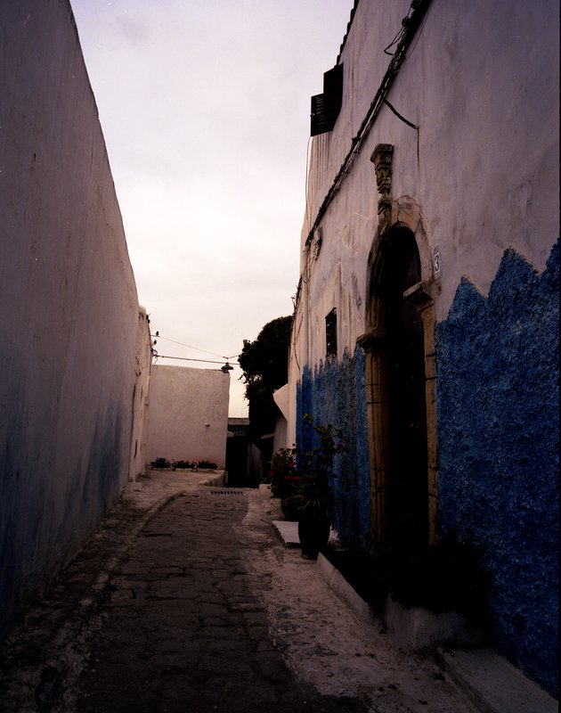 拉巴特Rabat<br>舊城區的建築藍白相間，有點希臘的味道。<br/>