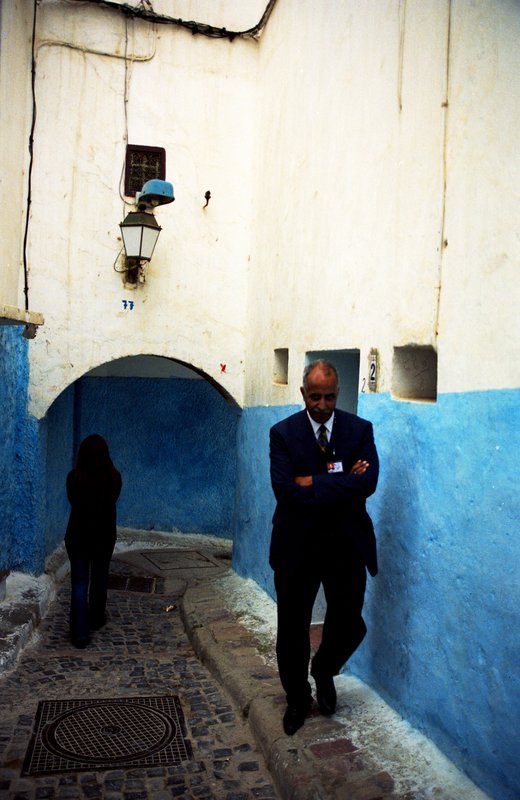 拉巴特Rabat<br>相片中的帥哥是我們的導遊哈比，很像地頭蛇一般走到那裡都有他的朋友。<br/>