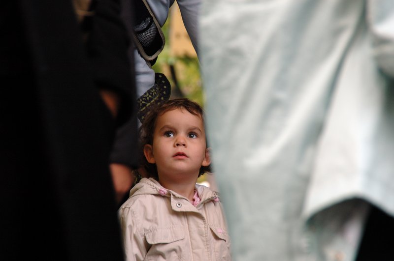 Ljubljana 首都<br>一個小帥哥正看一群陌生的東方人逗弄他。<br/>