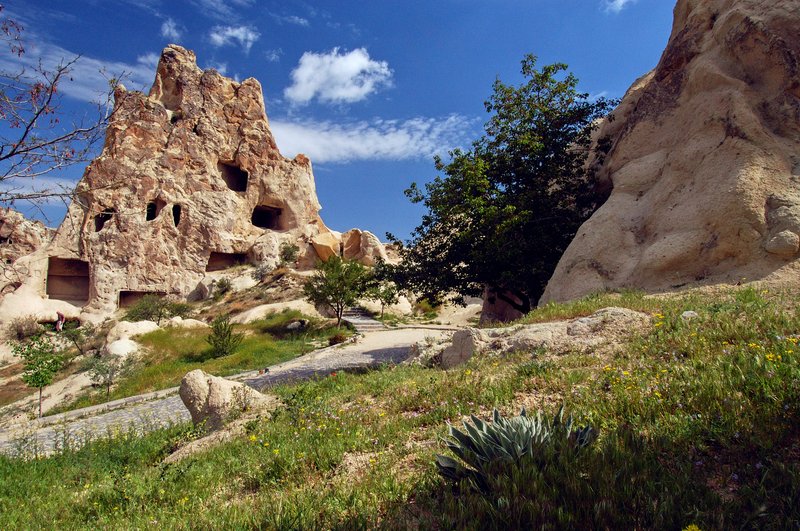 卡帕多奇亞 Cappadocia<br>鑿岩而建的穴居，冬暖夏涼。<br/>