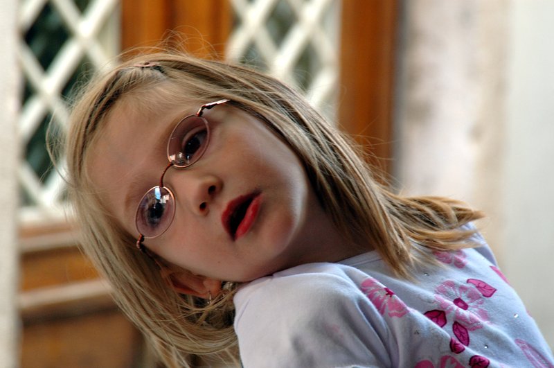 Zadar扎達爾<br>隔桌活潑的小女孩還偷偷對我微笑。<br/>