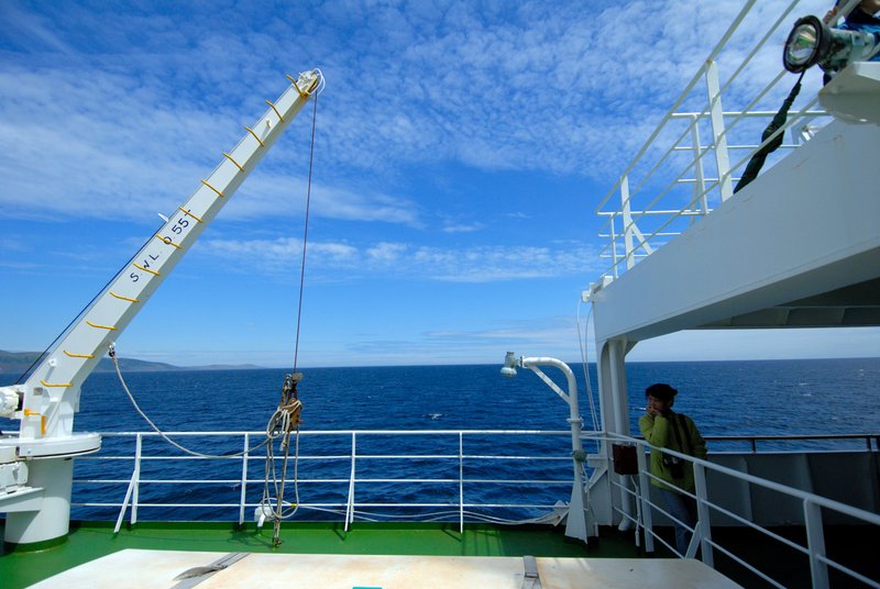 北海道 利尻島<br>準備要搭船離開利尻島，還會想念北海到嗎？<br/>