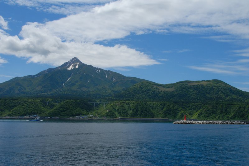 北海道 利尻島<br>從姬沼展望台附近看利尻富士山。<br/>