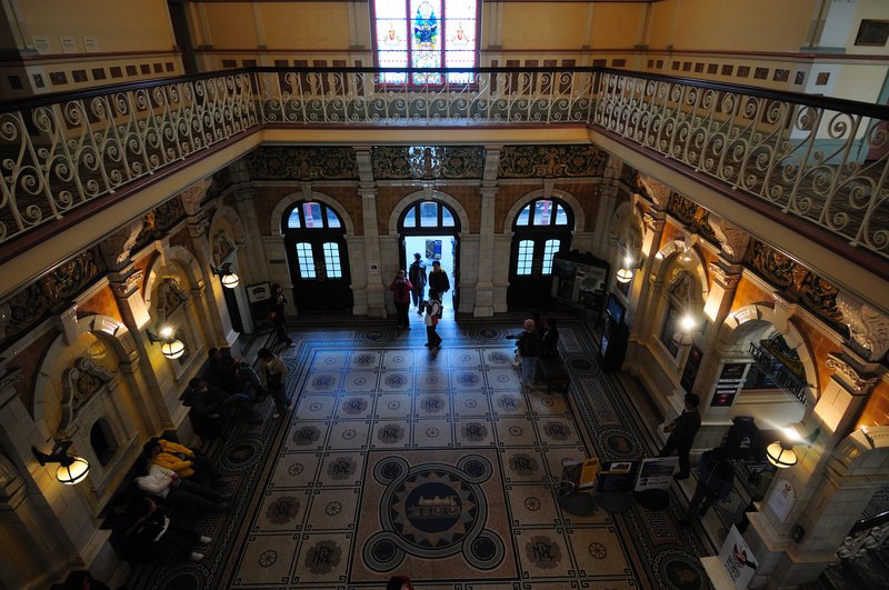 dunedin但尼丁<br>但尼丁的火車站，運輸量已經很少了，但是卻是有名的旅遊景點。<br/>