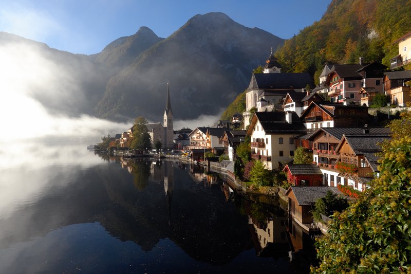 哈修塔特 Hallstatt<br>哈修塔特，有「世界最美的湖邊小鎮」美名。<br/>