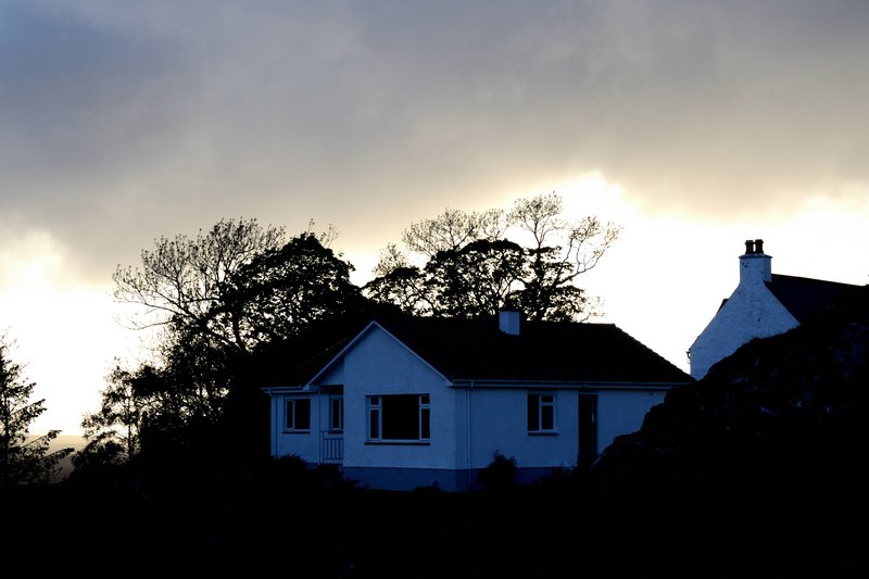 蒼穹島 Portree Isle of Skye<br>這棟Portree後山的度假小屋，我們住了六天。<br/>