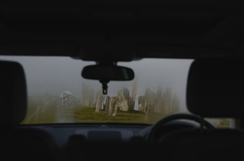 劉易斯島 Isle of Lewis<br>可惜蘇格蘭的天氣不是可以求來的，我躲在車上苦等不到今天的日出。<br/>