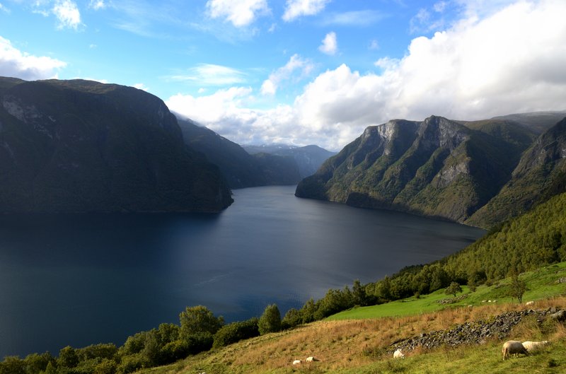Aurland<br>山上觀景台位置很好，將Aurlandsfjord峽灣景色一覽無遺。<br/>