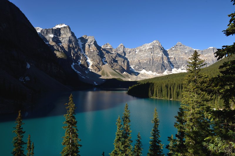 Moraine Lake夢蓮湖<br>夢蓮湖曾經作為舊版加幣20元的背面圖案，可見是多麼的出名。<br/>