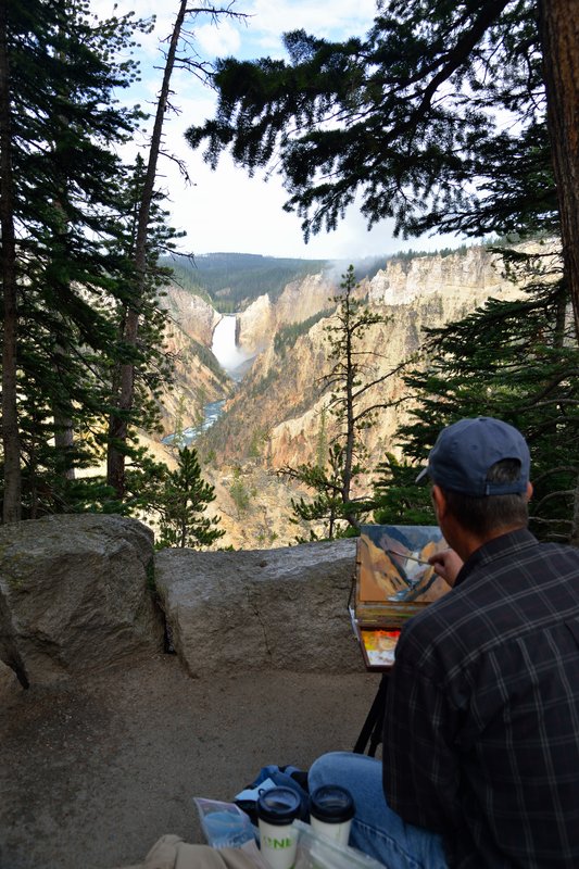 黃石公園峽谷區<br>誰規定美麗風景只能拍照留念，用畫的更帥。<br/>