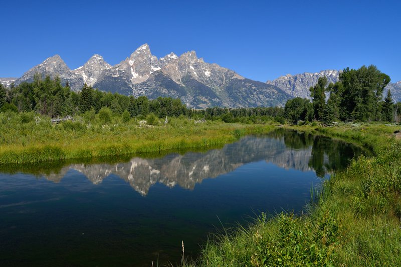 大提頓公園<br>Schwabacher Landing也是大提頓公園的芭樂景點，不過現在林道路口有柵欄圍住，要走30分鐘才能抵達。<br/>