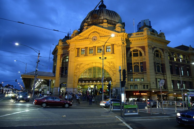Melbourne 墨爾本<br>墨爾本的火車站，一座有名的歷史建築物。