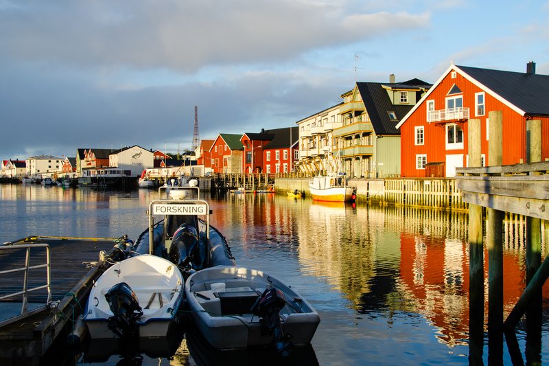 2012年 挪威<br>清晨裡淡季的北方威尼斯，空無一人，風景卻攝人心魄。