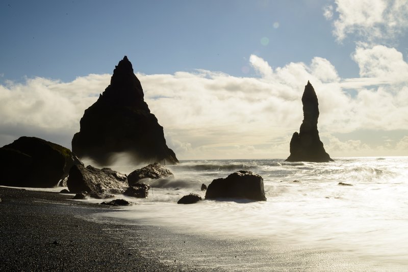 維克vik<br>Vik的天然地標－海中奇岩