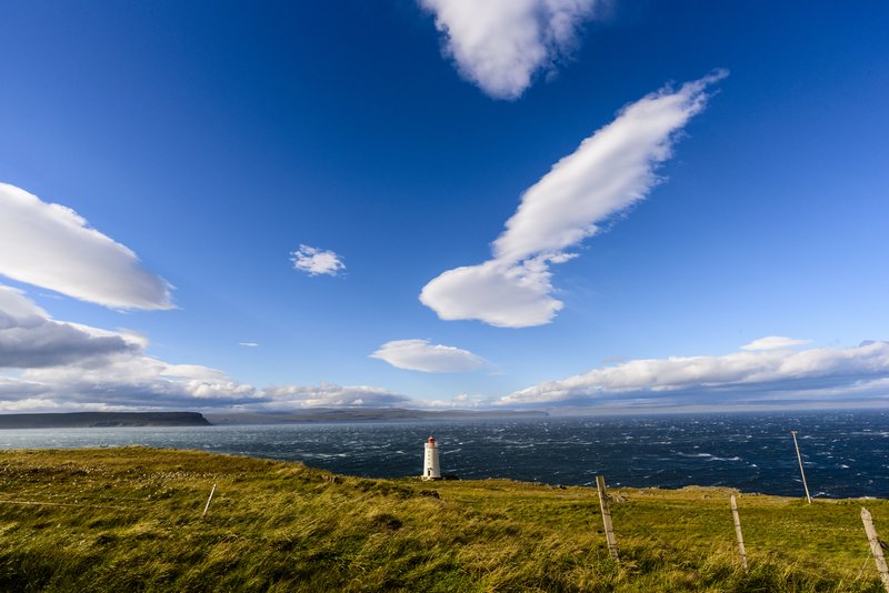 天氣好的冰島，多變的雲加很多分。