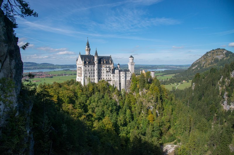 新天鵝堡<br>瑪莉安橋上看城堡